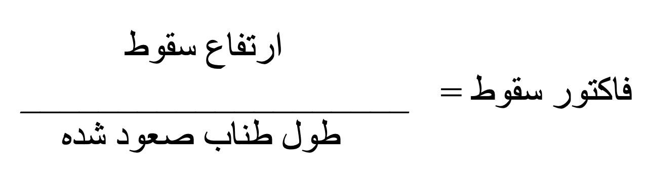 فرمول محاسبه فاکتور سقوط